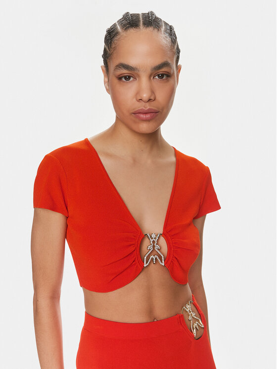 Patrizia Pepe Patrizia Pepe Blusa 2K0261/K021-R825 Arancione Slim Fit