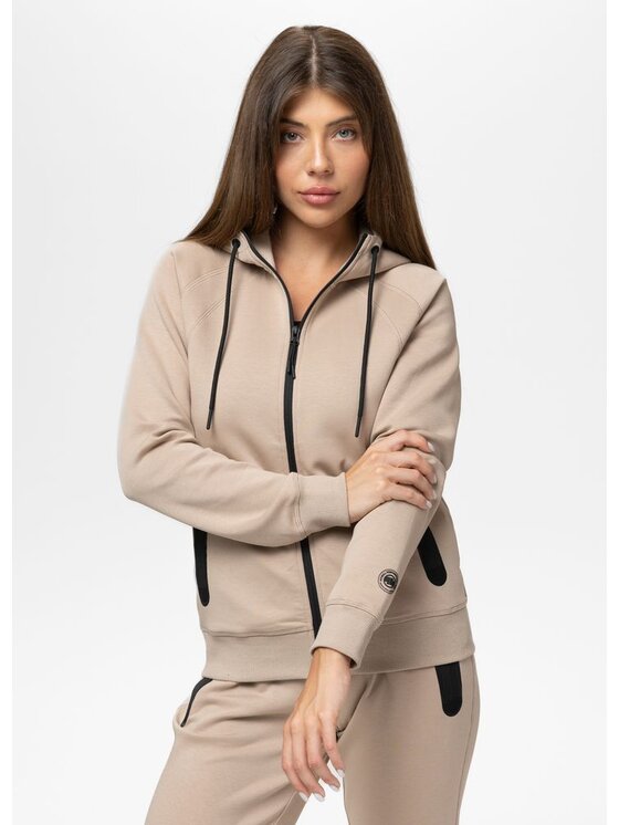 PITBULL PITBULL Bluza EXPLORY Brązowy Regular Fit