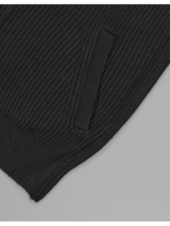 Borgio Borgio Sweter mugnano_c Czarny Classic Fit