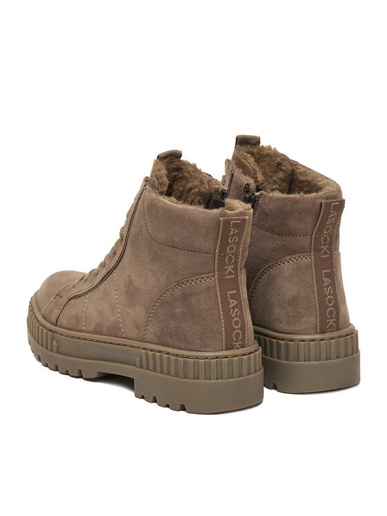 Lasocki Lasocki Schnürschuhe CEO-WI23-N-PUSZAN-02 Braun