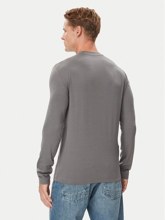 EA7 Emporio Armani EA7 Emporio Armani Marškinėliai ilgomis rankovėmis 7M002417 AF10373 M8011 Juoda Slim Fit