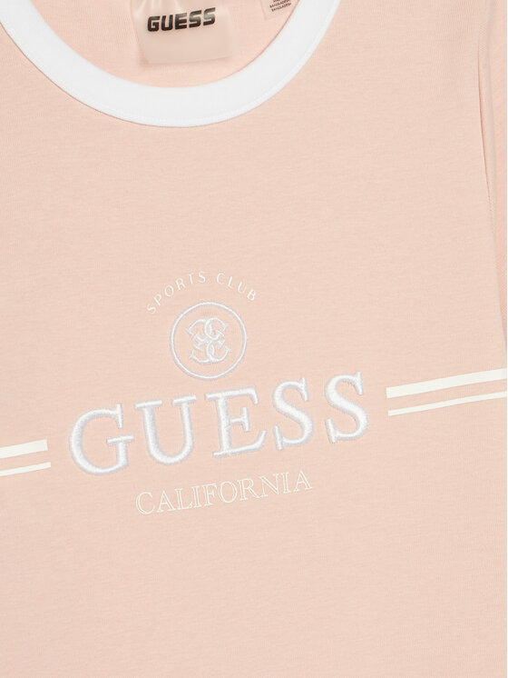Guess Guess Sukienka codzienna J6GK26 KCQX1 Różowy Slim Fit