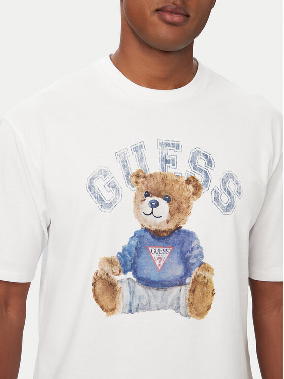 Guess Guess T-shirt M6YI75K5409 Bijela Regular Fit