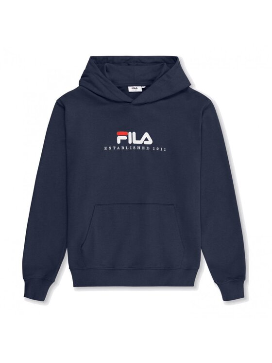 Fila Fila Mikina Valsera regular logo hoodie Tmavomodrá Regular Fit