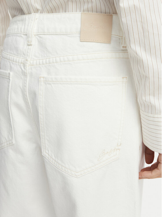 BOSS BOSS Džinsai C Slouchy MR 2.0 50558723 Balta Relaxed Fit