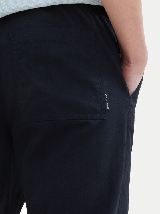 Tom Tailor Tom Tailor Kalhoty z materiálu 1041171 Tmavomodrá Regular Fit