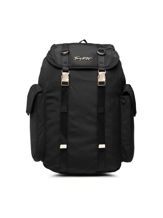 Tommy hilfiger black nylon backpack deals