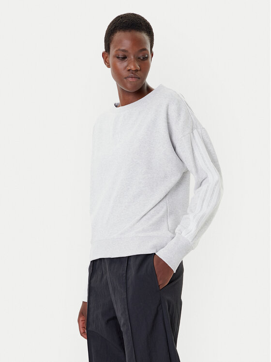 adidas adidas Mikina Seasonal Essentials 3-Stripes JM1901 Šedá Regular Fit