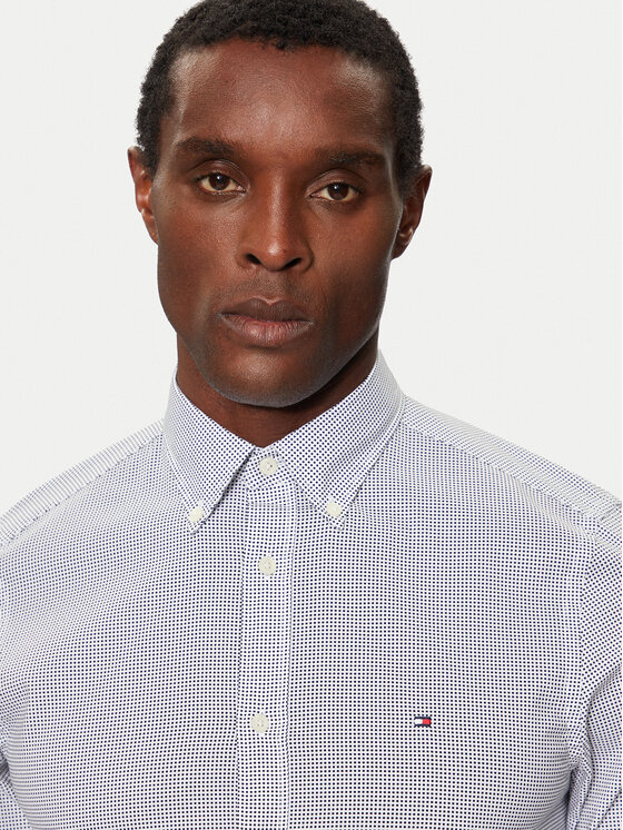 Tommy Hilfiger Tommy Hilfiger Πουκάμισο MW0MW34571 Λευκό Slim Fit