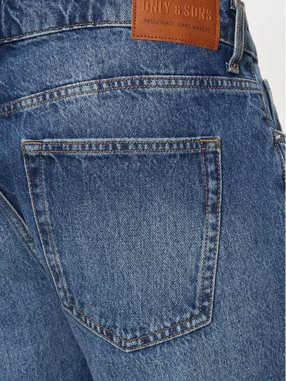 Only & Sons Only & Sons Kratke traperice Edge 22029179 Plava Straight Fit