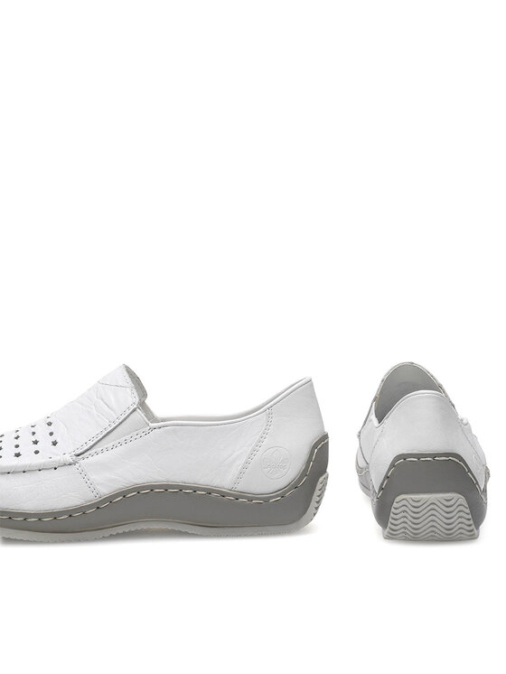 Rieker Rieker Mocasini L1765-80 Alb