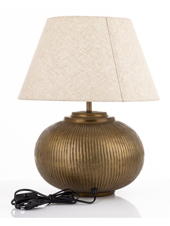 MIAhome MIAhome Lampa stołowa 51x40,5x40,5 cm TAVINI beżowy Beżowy