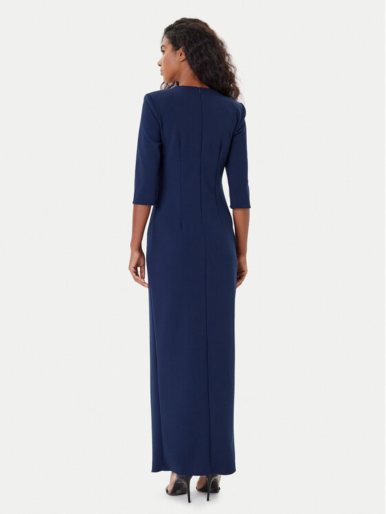 Rinascimento Rinascimento Večernja haljina CFC0125271003 Tamnoplava Slim Fit
