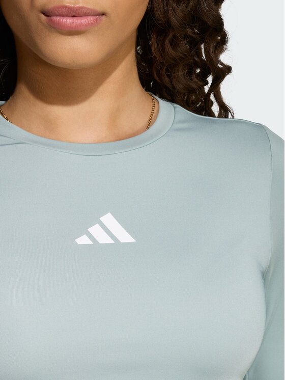 adidas adidas Longsleeve 158917 Zielony Fitted Fit
