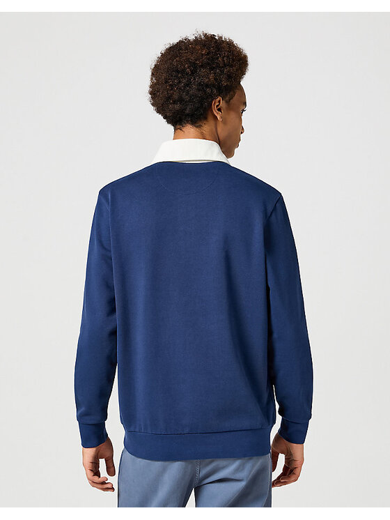 Wrangler Wrangler Polo POLO SWEATSHIRT Blu Regular Fit
