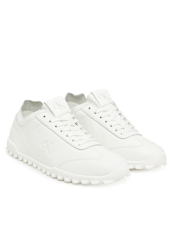 Calvin Klein Calvin Klein Sneakersy Low Profile Runner Lth Mg YW0YW02049 Biały