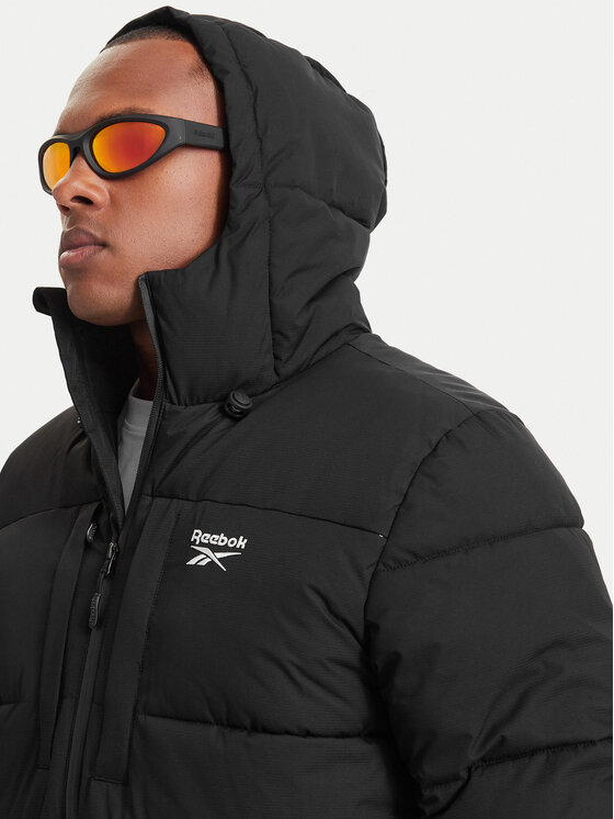 Reebok Reebok Zimné bundy RCC00077 Čierna Regular Fit