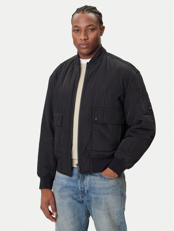 BOSS BOSS Kurtka bomber Oking 50543492 Czarny Oversize
