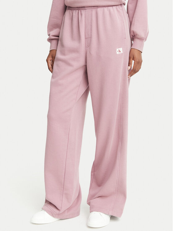 Calvin Klein Jeans Calvin Klein Jeans Sportinės kelnės LV047H224G Tamsiai rožinė Regular Fit