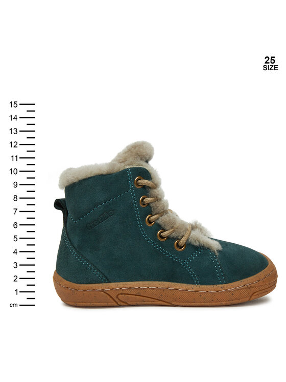 Froddo Froddo Kotníková obuv Minni Suede Laces G2110140-5 S Tyrkysová
