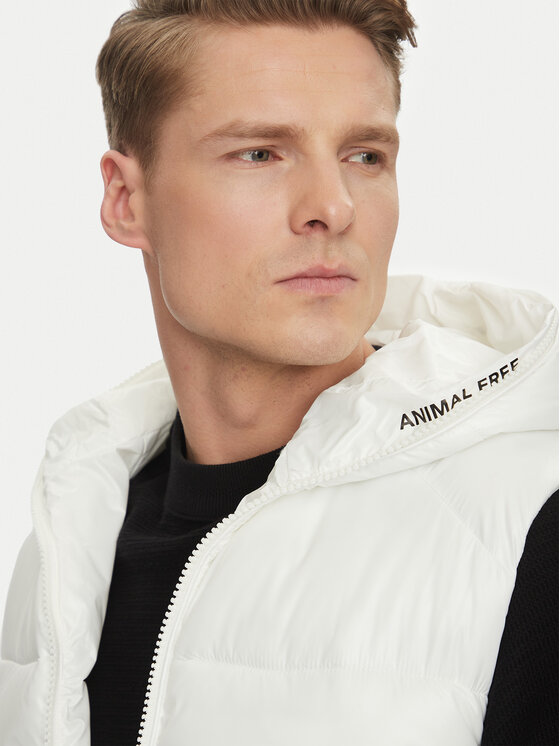 Save The Duck Save The Duck Kamizelka D80296M LUCK19 Biały Regular Fit