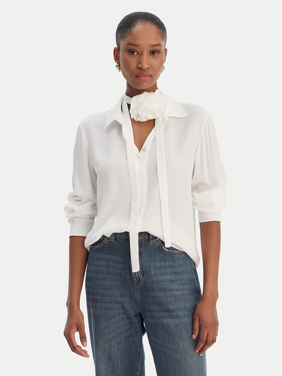 Marella Marella Krekls Calca 2613111061 Balts Regular Fit