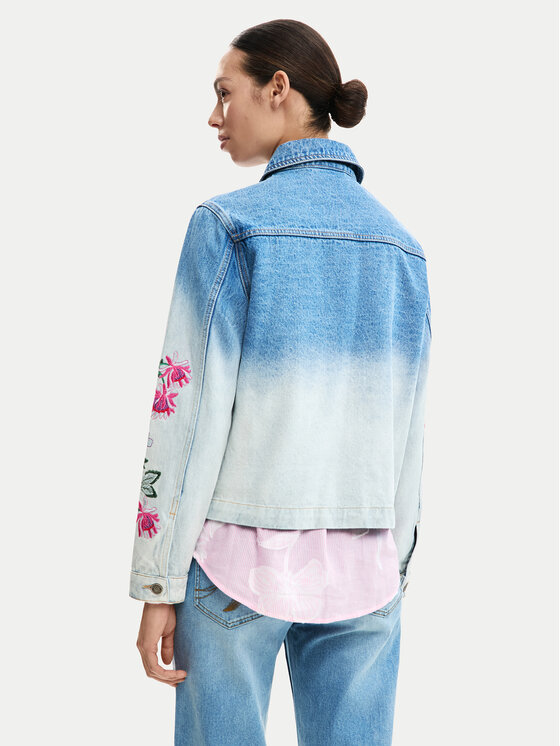 Desigual Desigual Jeansová bunda Dakota 26SWED16 Světle modrá Regular Fit