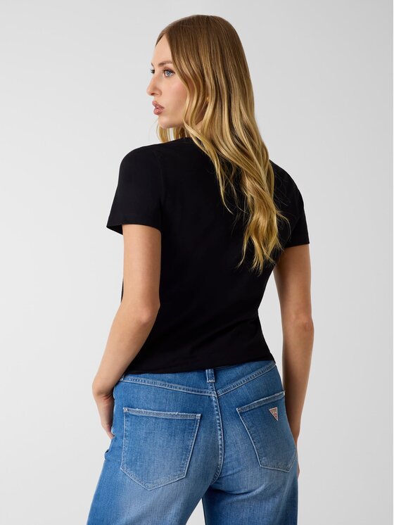Guess Guess T-Shirt 183155 Černá Classic Fit