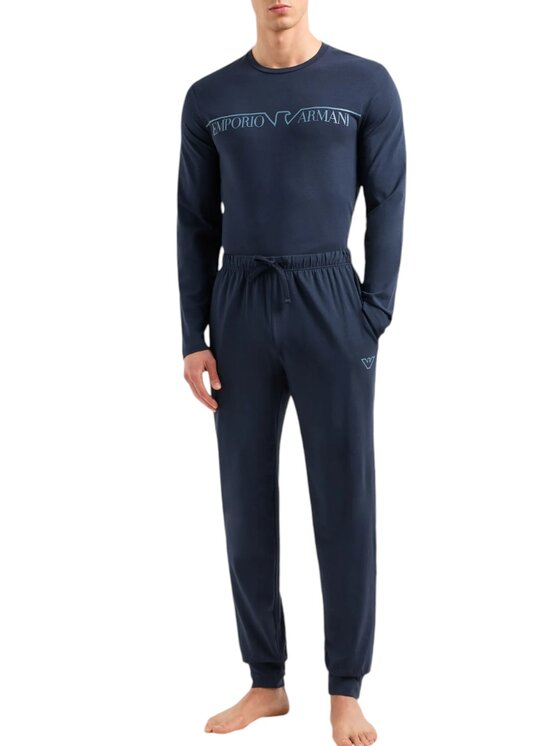 Emporio Armani Emporio Armani Pigiama Pj set - Emporio Armani - Megalogo ASV Blu