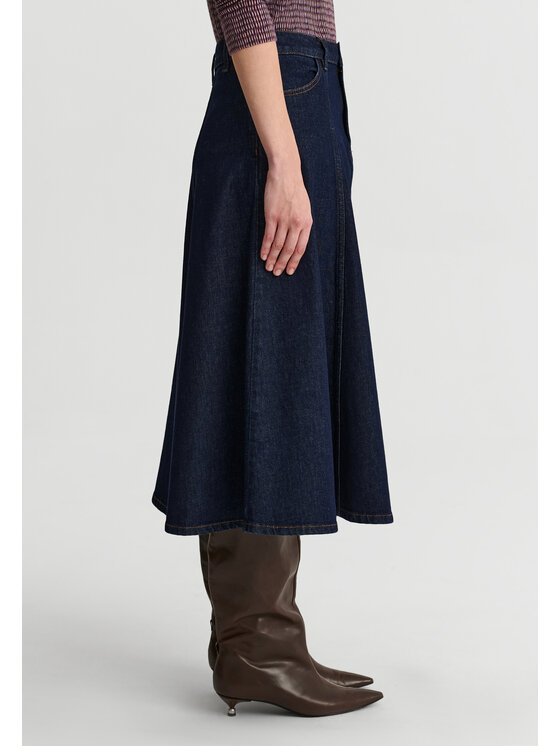 TATUUM TATUUM Spódnica jeansowa DETI Granatowy Flare Fit