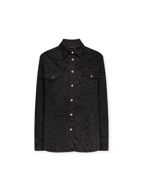 Elena Mirò Elena Mirò Camicia 5407P000215N033 Nero Regular Fit