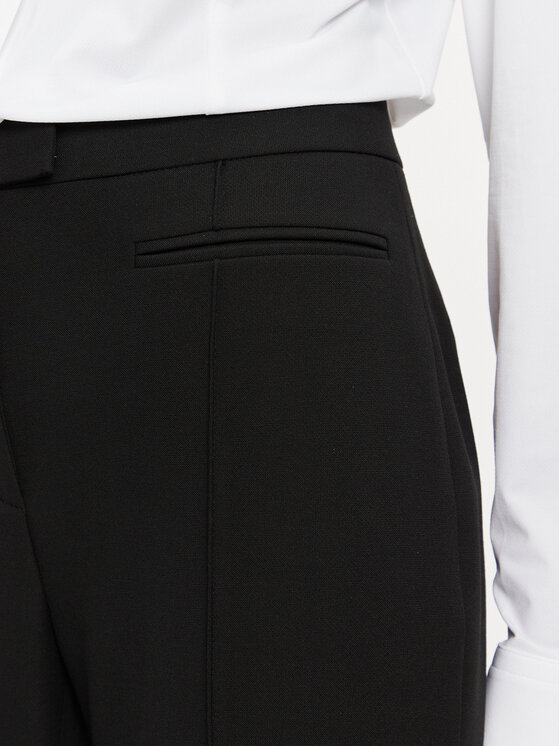 BOSS Boss Bavlnené nohavice Tizora 50512821 Čierna Regular Fit