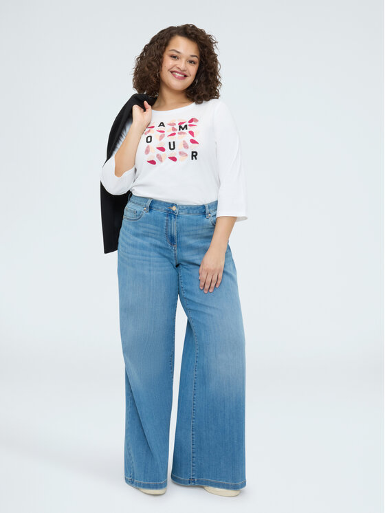 Fiorella Rubino Fiorella Rubino Bluzka G0E4L009337N011 Biały Regular Fit