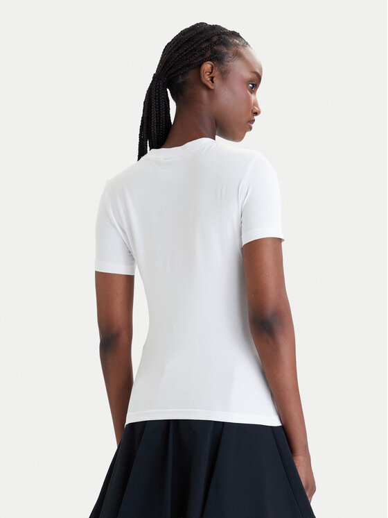 Versace Jeans Couture Versace Jeans Couture Тишърт 80HAHT00 CJ03T Бял Slim Fit