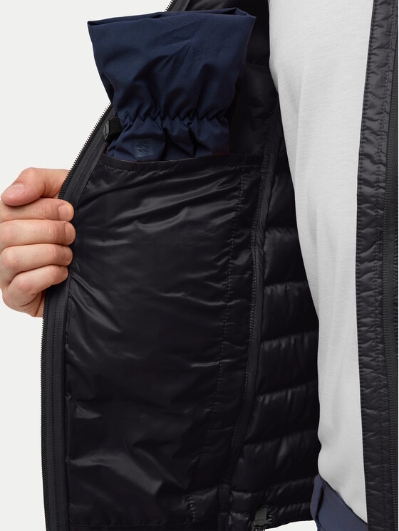 Jack Wolfskin Jack Wolfskin Kurtka puchowa Passamani A61836 Czarny Regular Fit