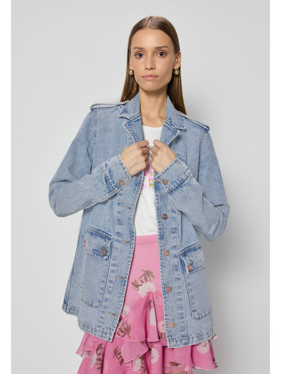 BIZUU BIZUU Jeansová bunda KULLA Modrá Standard Fit