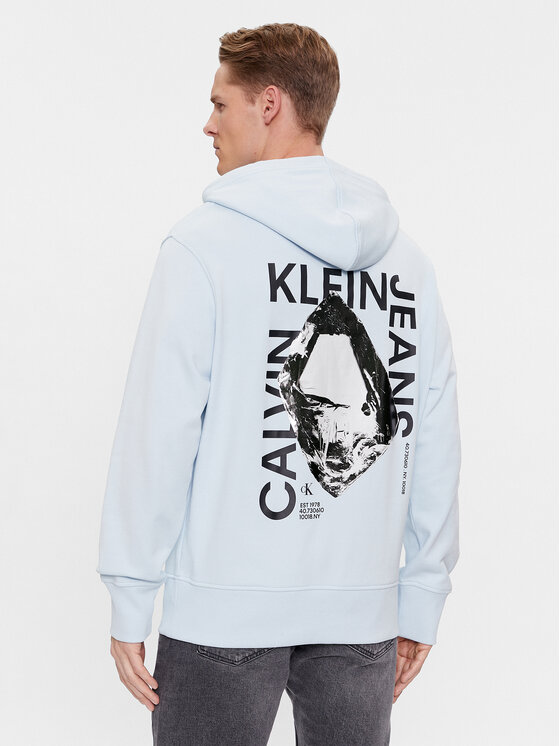 Calvin Klein Jeans Calvin Klein Jeans Džemperis Modern Metals J30J324631 Žydra Regular Fit