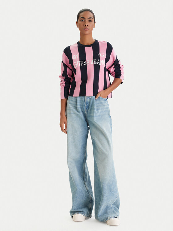 Guess Jeans Guess Jeans Džemperis W6RR17 Z3FC2 Daudzkrāsains Regular Fit