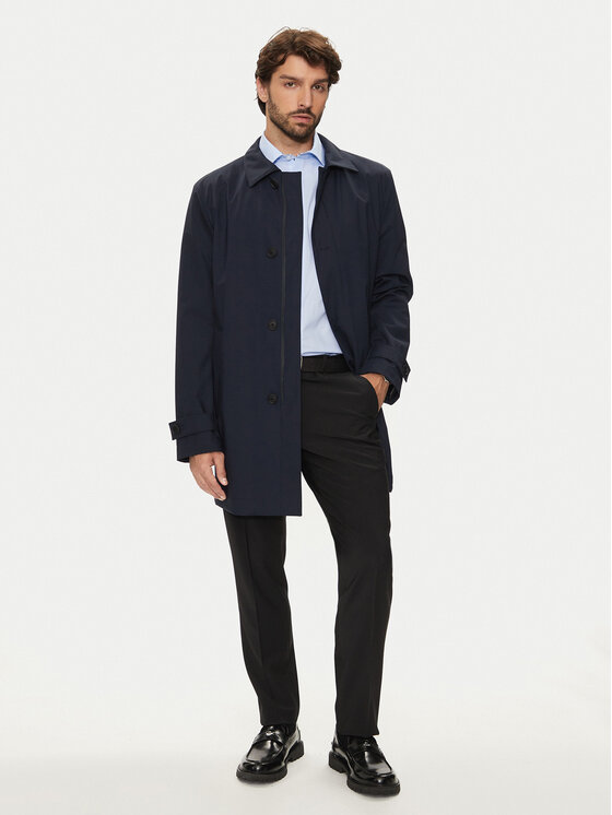 BOSS Boss Zimní kabát P-Jared 50521591 Tmavomodrá Regular Fit