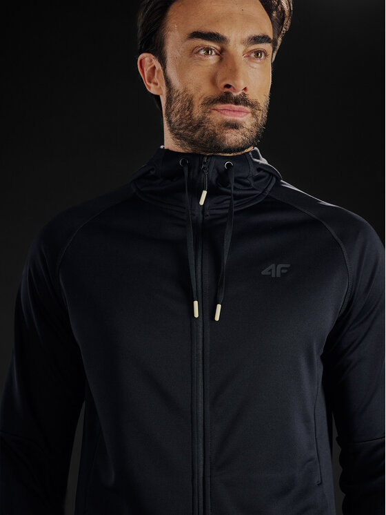 4F 4F Bluza techniczna GOLDEN WARRIOR Czarny Regular Fit