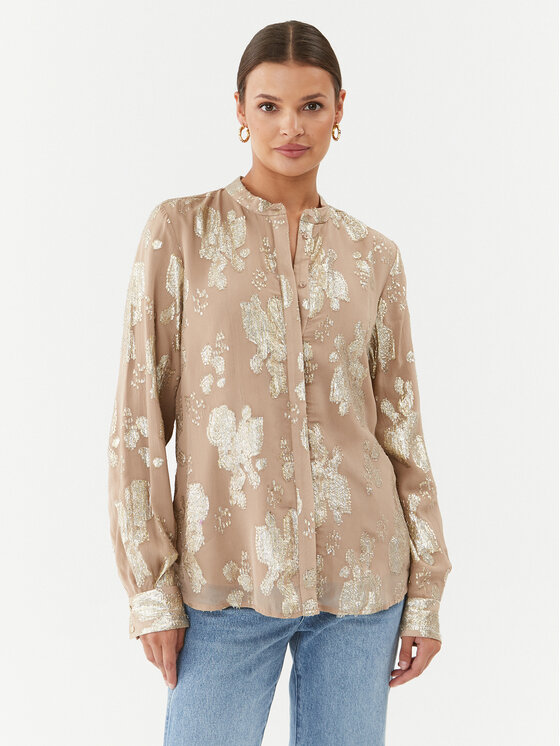 Bruuns Bazaar Bruuns Bazaar Πουκάμισο Corinnas BBW3597 Μπεζ Regular Fit