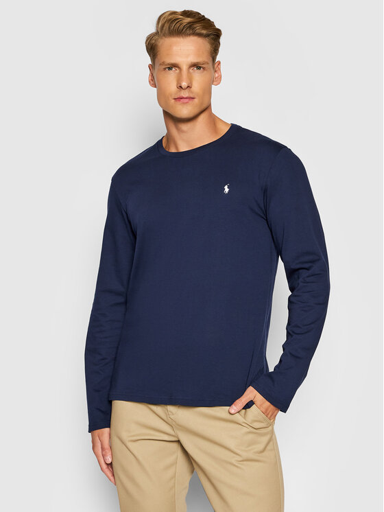 Polo Ralph Lauren Longsleeve krekls Sle 714844759002 Tumši zils Regular Fit