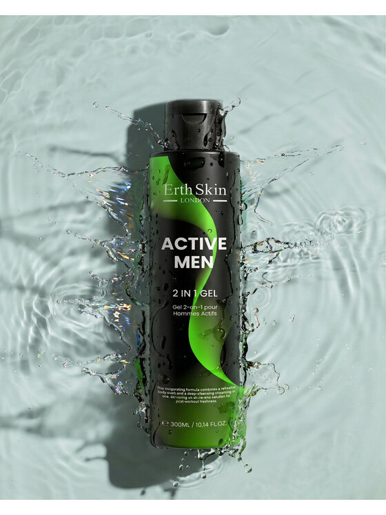 Erthskin London Erthskin London ACTIVE MEN 2 W 1 ŻEL 300ML Żel pod prysznic