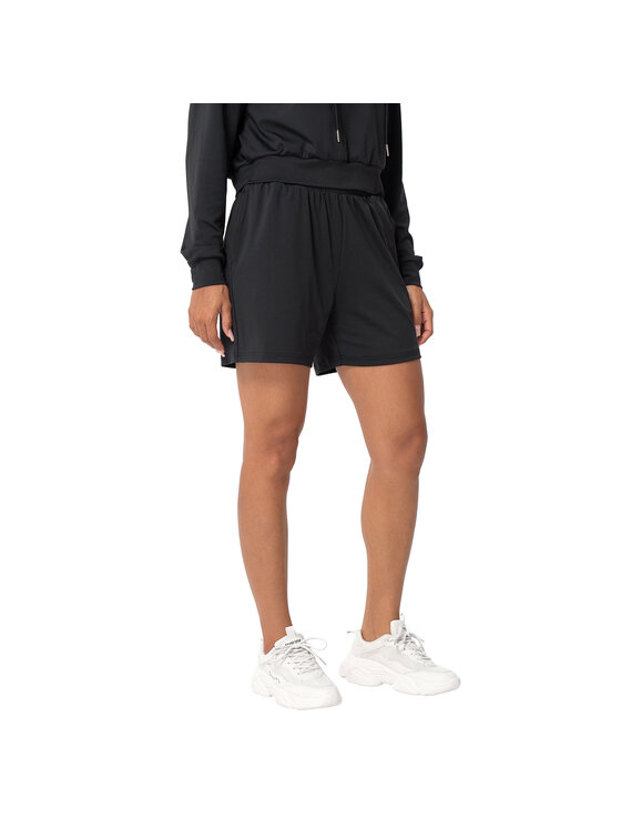 Yeaz Yeaz Szorty materiałowe MOOD Stoffshorts Czarny Regular Fit
