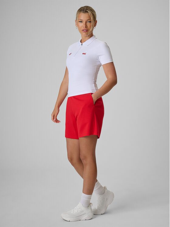 4F 4F Szorty sportowe STREFA KIBICA Czerwony Regular Fit