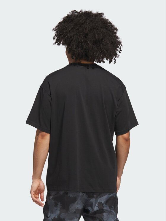 adidas adidas Koszulka techniczna 142145 Czarny Loose Fit