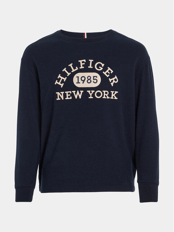 Tommy Hilfiger Tommy Hilfiger Blúz KB0KB08549 M Sötétkék Regular Fit