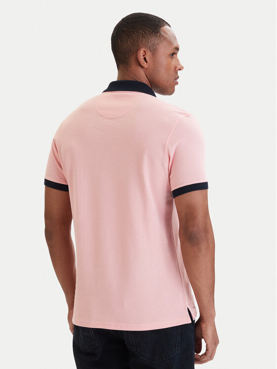 Barbour Barbour Тениска с яка и копчета Lynmouth MML1449PI95 Светлорозов Regular Fit