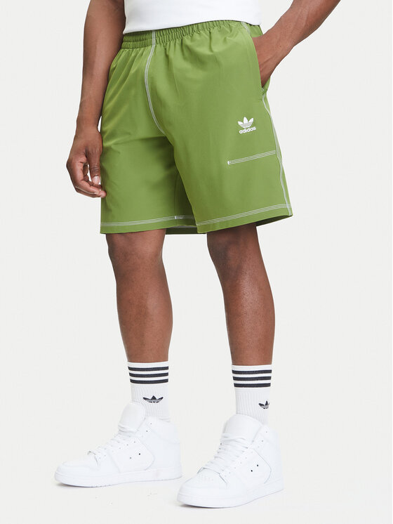 adidas adidas Sportovní kraťasy Trefoil Essentials KA8540 Zelená Loose Fit
