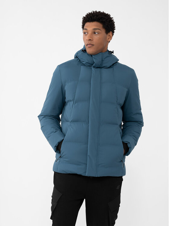 4F Giubbotto invernale 4FAW23TDJAM249 Blu Regular Fit, taglia : 3XL